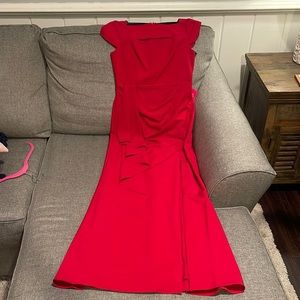 Adrianna Papell red long formal dress